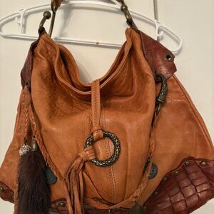 Vintage Italian leather handbag.